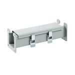 Hoffman F88L12 F10 Flat Straight Section Lay-In Wireway, 12 in L x 8 in W x 8 in H, Butt Hinged Cover, 14 ga Steel