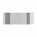 Brady® SCN05-4 Clip Sleeve™ Pre-Printed Wire Marking Sleeve, 0.053 to 0.073 in Wire, Nylon, 4 Legend