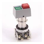 Rockwell Automation 800H-DPH22AAXX66 Dual Pushbutton, 1NO-1NC Contact Configuration, Flush Operator