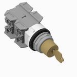 Allen-Bradley 800T-J631KD7C 800T PB, 30mm Selector Switch, 3 Position Selector Switch, KD7 Cam, 1 NO 1 NC Std Contacts, 1 NO 1 NC Std Contacts, 1 NO 1 NC Std Contacts, 1 NO 1 NC Std Contacts, Sp Ret Both, Lock Cen, Std Key, D018