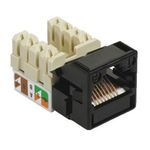 CommScope CC0020511/1 UNJ Type UTP Cat 5e IDC Termination Modular Jack, Thermoplastic, Black