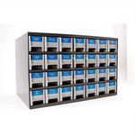 Brady® MC-1500-595-BL-WT M Series Printer Label, 25 ft L x 1-1/2 in W, White on Blue Legend/Background, B-595 Vinyl