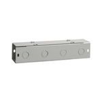 Hoffman F44T1120GVP F40FC Lay-In Straight Section Wireway, 120 in L x 4 in W x 4 in H, Flat Cover, Steel