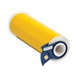 Brady® BBP® 85 13563 Printer Label, 50 ft H x 10 in W, Yellow Legend/Background, B-595 Vinyl