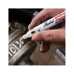LA-CO® 96820 Valve Action® Paint Marker, Medium Tip, White