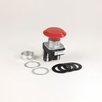 Rockwell Automation 800T-FXJ6A4 Non-Illuminated Push-Pull Switch, 30.5 mm, 2NC Contact Configuration, Jumbo Mushroom Head/Push/Pull Operator, Red