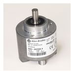 Rockwell Automation 842E EtherNet/IP Multi-Turn Encoders, Multi-turn (4096 turns), Solid shaft 3/8 in with flat, M12 connector, 262,144 (18 bit) steps per revolution