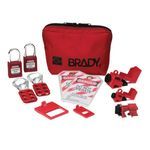 Brady® 105967 Portable Toolbox Kit, 12 Piece, 4-3/4 in H x 7-1/2 in W x 2 in D