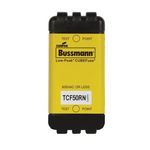 Bussmann Low-Peak™ CUBEFuse™ TCF50RN Finger-Safe Non-Indicating Time Delay Fuse, 50 A, 600 VAC/300 VDC, 300/100 kA Interrupt, Class: CF, Cube Body