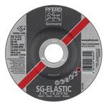 PFERD 61026 Performance Line SG Depressed Center Wheel, 4-1/2 in Wheel Diameter, 1/4 in Wheel, 7/8 in Center Hole, A24R Grit, Aluminum Oxide Abrasive
