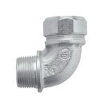 Crouse-Hinds CG10090 1050 CG Series Color Coded Cord Grip Connector, 1 in Trade, 0.95 to 1.05 in Cable Openings, Steel, Electrogalvanized