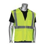 PIP® 302-5PMV-LY/3X 302-5PMV 5-Point Breakaway Breathable Safety Vest, 3XL, Hi-Viz Lime Yellow, Polyester Mesh