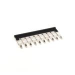 Rockwell Automation Plug-In Center Jumper, 6 mm Center to Center, 10 Pole, Black, 1492-J Blocks