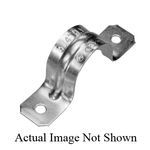 AMERICAN FITTINGS CSR1502 Industrial SPEC-grade™ 2-Hole Conduit Strap, 1-1/2 in, For Use With: Rigid Conduit, Steel, Bright Electroplated Zinc