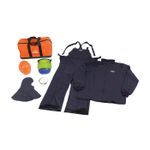 PIP® 9150-52804/2X Arc Flash Kit, Hazard Risk Category (HRC): 2, Hood/Face Shield Max Arc Flash Protection: 12 cal/sq-cm, Garment Max Arc Flash Protection: 12 cal/sq-cm, Specifications Met: ASTM F1506, ASTM F 2178-12, NFPA 70E-2018, OSHA 29 CFR 1910.269