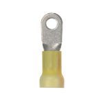 Panduit® Pan-Term® PV4-12RX-E PV-RX Insulated Ring Terminal, 4 AWG Conductor, 2.03 in L, Brazed Seam/Insulation Support Barrel, Copper, Yellow
