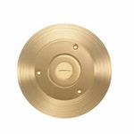 PREMISE WIRING SF2725 Combination Round Cover and Flange, 6-1/4 in L x 6-1/4 in W, For Use With Flush Floor Box, Brass