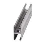 B-Line B22SHA-120GLV Back to Back Slotted Metal Framing Channel, 9/16 x 7/8 in Slot, 2 in Slot Spacing, 12 ga Thickness, 10 ft L