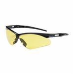 Bouton® 250-AN-10120 Anser™ Dual Lens Lightweight Unisex Protective Glasses, Anti-Scratch Lens Coating, Amber Lens, Semi-Rimless Frame, Black Frame, Nylon Frame, Polycarbonate Lens, Specifications Met: ANSI Z87.1