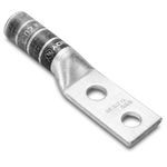 BURNDY® HYLUG™ YA252TC38 YA-2TC 2-Hole Compression Lug, 1/0 AWG Solid/Stranded Copper Conductor, Die Code: 12, 3/8 in Stud, Copper