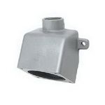 Killark® VRE33 Type E Dead End Back Box, 4-7/8 in H x 4-1/4 in W x 3-11/16 in D, For Use With 1 in Hub, 30 A Versamate® Series Plug and Receptacles, Copper Free Aluminum