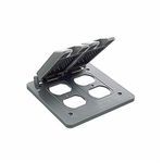Carlon® E9G2DDN-CAR Non-Metallic Weatherproof Box Cover, 4.84 in L x 4.84 in W, Polycarbonate