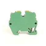 Rockwell Automation Spring Clamp Terminal Block,Mini rail mount, Feed-Through Ground Block with jumper capability,2.5 mm (# 22 AWG - # 14 AWG),Standard Feedthrough,Green / Yellow Stripe (Standard),