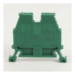 Rockwell Automation 1492-W IEC Terminal Block, Space-Saver Feed-Through Blocks, 2.5 mm (# 24 AWG - # 12 AWG), Single-circuit terminal block, Green,
