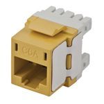 PREMISE WIRING NEXTSPEED® HJ6AY25 Ascent Cat 6A Universal Keystone Jack, Thermoplastic, Yellow