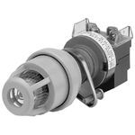 Allen-Bradley 800H-QPB10 800H PB, Type 7_9 Momentary Push Button, Ill PB, FV Type, Inc. Lamp, Standard, Full Voltage Type, 120V AC/DC, No Lens, Incandescent Lamp, St andard, 1 NO 1 NC Standard Contacts, No Block This Position, No Guards on Terminals