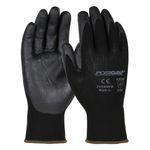 PIP® PosiGrip™ 715SNFB/XXL Unisex General Purpose Gloves, Coated/Work, Full-Finger Style, 2XL, Foam Nitrile Palm, Nylon, Black, Ribbed Knit Wrist Cuff, Foam Nitrile Coating