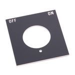 Rockwell Automation 800H 7 & 9 Legend Plates, Vertical, No Color Code, Standard, OFF-ON