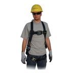 Miller® by Honeywell 850KQC/S/MBK Heavy Duty Welder Harness, S/M, 400 lb Load, Nylon Strap, Quick-Connect Leg Strap Buckle, Quick-Connect Chest Strap Buckle, Friction Shoulder Strap Buckle, Carbon Steel Hardware, Black
