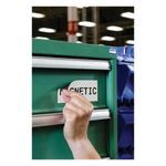 Brady® B30C-4250-509-WT Magnetic Printer Label, 25 ft H x 4-1/4 in W, White Legend/Background, B-509 Polyester