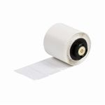 Brady® PTL-7-499 Thermal Transfer Printer Label, 1/2 in L x 1/2 in W, White Legend/Background, B-499 Nylon Cloth