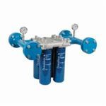 Donaldson® P561880 Filter Manifold, 19.17 in L x 24.25 in W, For Use With DBB8664, DBB8665, DBB8666 and DBB024 Clean Solutions Filters, Aluminum Head/Carbon Steel Pipe, Painted