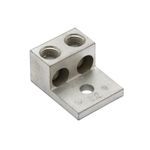 BURNDY® K2A25U K2A-U Dual Rated Universal Terminal Lug, 14 to 1/0 AWG Stranded Aluminum/Copper Conductor, 1/4 in Stud, 1 Bolt Hole, Aluminum