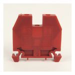 Rockwell Automation 1492-W IEC Terminal Block, Space-Saver Feed-Through Blocks, 6 mm (# 22 AWG - # 10 AWG), Single-circuit terminal block, Red,