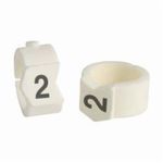 Brady® SCN36-2 Clip Sleeve™ Pre-Printed Wire Marking Sleeve, 0.362 to 0.413 in Wire, Nylon, 2 Legend