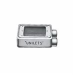 Appleton® UNILETS® FSS-1-75 Type FSS Heavy Duty Shallow Device Box, Malleable Iron, 18 cu-in Capacity, 1 Gang, 2 Outlets, 2 Knockouts, 5.88 in H x 2.81 in W x 2 in D Dimensions