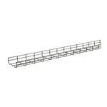 nVent HOFFMAN Quick Tray Pro™ QTP4X8 DQT Series Straight Section Wire Mesh Cable Tray, 4 in Loading Depth, 78 ft-lb Capacity, 120 in L x 8 in W, Steel