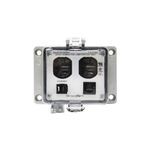 GracePort P-R2-K3RD5 PANEL INTERFACE CONNECTOR WITH RJ45, PMH, UL TYPE 4, DUPLEX OUTLET, 5 AMP CB