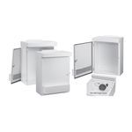 nVent HOFFMAN WeatherFlo™ WF75LP A3RD Vented Wall Mount Enclosure With Fan, 56 in L x 36 in W x 16 in D, NEMA 3R, Steel