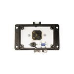 GracePort P-Q7R2-M2RUV0 PANEL INTERFACE CONNECTOR WITH DB9 F/M, RJ45, PMH, UL TYPE 4X, UNIVERSAL INTERNATIONAL OUTLET, NO CB