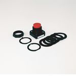 Rockwell Automation 800H-BR7D1 Non-Illuminated Pushbutton, 30.5 mm, 1NO Contact Configuration, Extended Head Operator, Blue