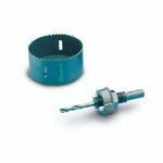 Greenlee® 825-4 Variable Pitch Hole Saw, 4 in Dia, 1-5/8 in Cutting Depth, Bi-Metal Cutting Edge, Applicable Materials: Aluminum, Fiberglass, Plastic, Steel, Tin, Wood