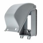 Hubbell® WP26E Extra Duty Weatherproof While-In-Use Cover, 1 Gang, Cast Aluminum, Gray
