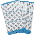 Brady® Porta-Pack® PWM-1-45 Refill Page, Black/White Legend/Background, B-500 Vinyl Cloth