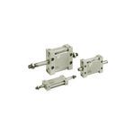 SMC® MDUWB50-30DMZ MDU Eliptical Plate Cylinder, 50 mm Cylinder Bore, 30 mm L Stroke, Double Acting Cylinder Action, Basic Mounting