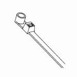 BURNDY® UNIRAP™ CT18075M 1-Piece Mini Cable Tie, 4 in L x 0.1 in W, Nylon, Natural